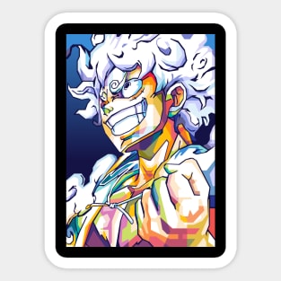 Luffy Gear fifth WPAP Sticker